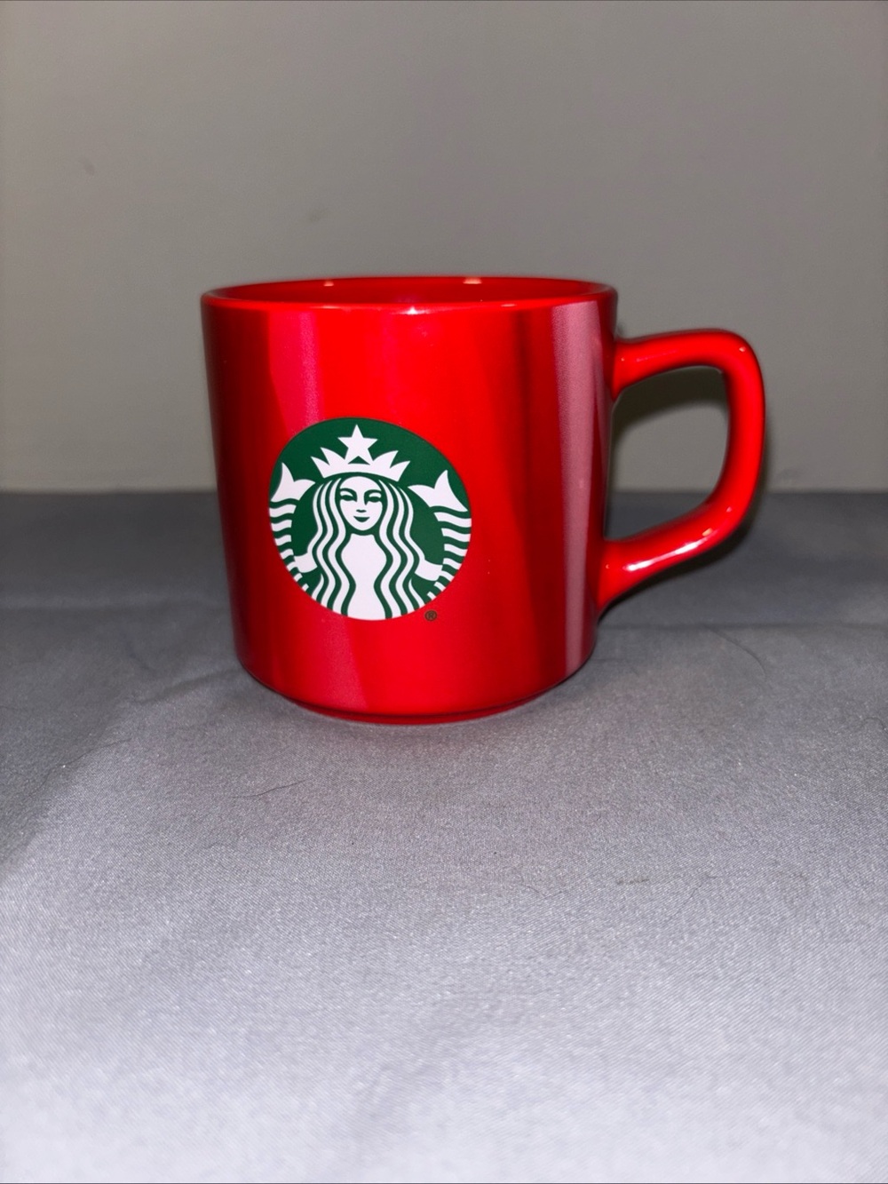 Red swirled Starbucks Mug